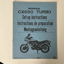 Honda CX650 Turbo Montageanleitung Set-up Instructions B0085
