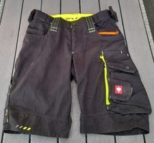 Engelbert Strauss kurze Damen Arbeitshose Gr.38 schwarz mit Neon Farben