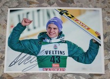 Andreas Wellinger, orginal signiert, Top Großfoto