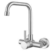 ONECE Wandmontage Wasserhahn Küche Mit 2 Strahlarten, Küchenarmatur Wand