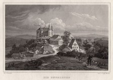 Engelburg b. Tittling Ndb. Original Stahlstich Poppel 1870