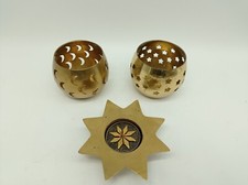 Teelichthalter Messing Set 3