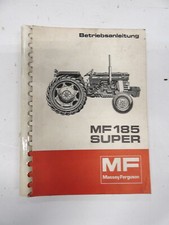 Massey Ferguson MF185 SUPER Bedienungsanleitung Owner's Manual