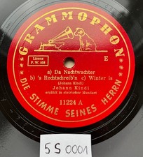 78rpm JOHANN KINDL Steirische Mundart Da Nachtwachter SCHELLACK 1939 RAR! 5S0002