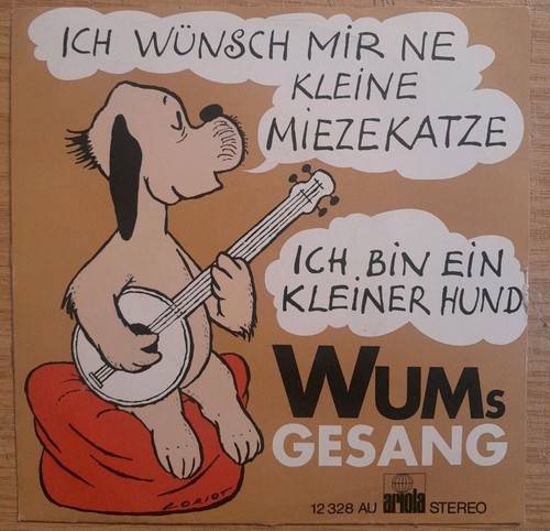 Vinyl single wum - wum's, gesang