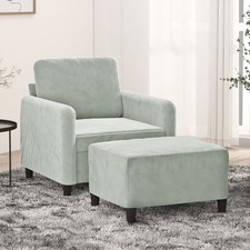 Sessel mit Hocker Sofa
