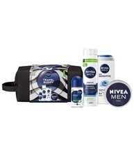NIVEA Travel Buddy 2025 Geschenkset Pflegedusche Creme Rasiergel Kulturtasche