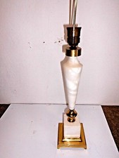 Lampenfuß Tischlampe Schreibtischlampe 1970 Marmor Marmor Säule vintage weiß