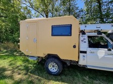 Wohnkabine für Festaufbau auf