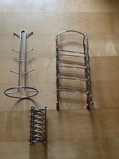 3x GEWÜRZREGAL KÜCHENREGAL GEWÜRZ STÄNDER Flaschenständer Öl/Essig, Edelstahl