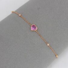 Wert 1490 € Brillant Saphir Armband 750 18 Karat Rose Gold