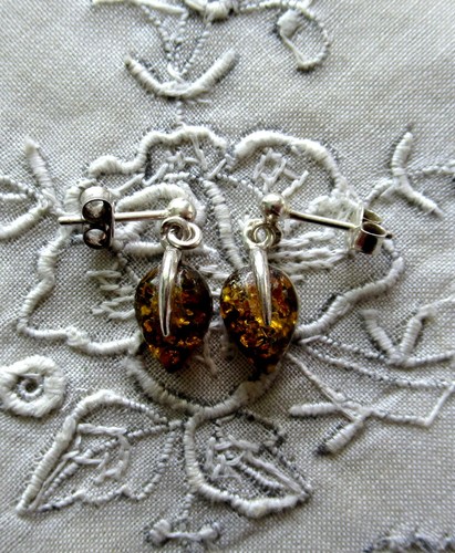 Silberne ohrstecker tropfen - silberne,