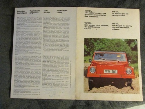 181 kübelwagen prospekt - 181,