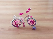 Barbie Steffi Puppen Fahrrad mit Babysitz Kindersitz und Helm
