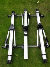 Fahrradträger Dach für offene Reling für 3 Räder incl. 2 Grundträger (105 cm)