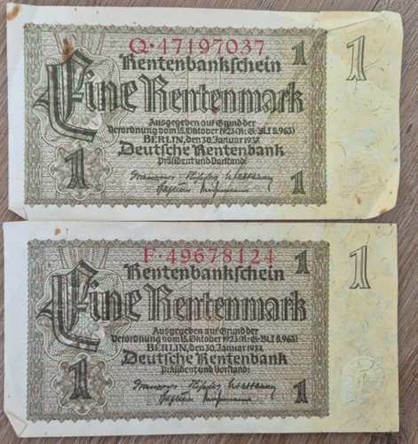 Rentenbankschein eine - -,