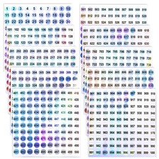 10 Blatt Nummer Aufkleber