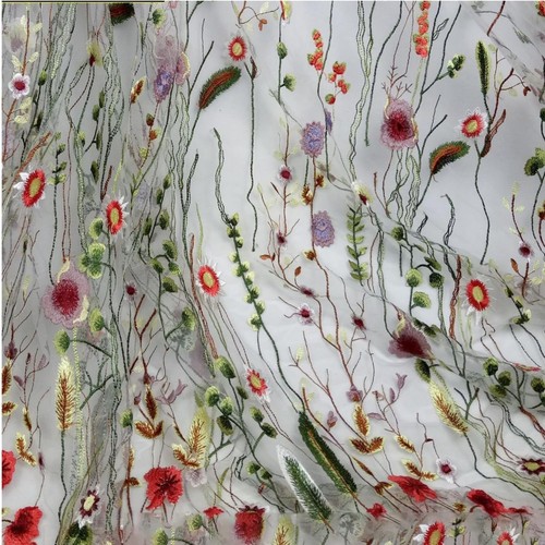 Spitzestoff blumen tüll stoff - spitzestoff,