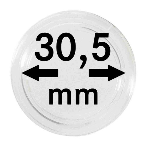 Lindner münzkapseln 5mm - lindner, 30,5mm