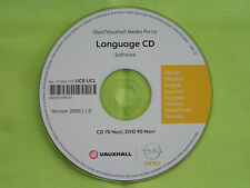 OPEL LANGUAGE / SPRACH CD 2005 CD 70 DVD 90 NAVI ZAFIRA ASTRA H COMBO SIGNUM