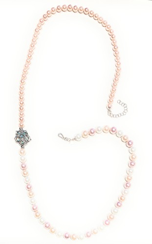 Halskette perlen typ chanel - perlen,