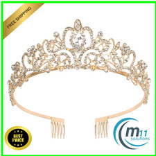 Diadem Gold mit Kamm