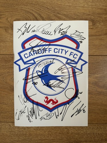 Cardiff city signiert a4 - cardiff,