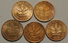 1 Pfennig 1995 A D F G J