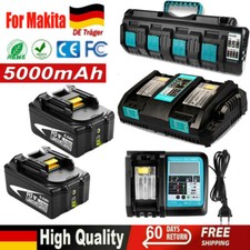 Für Makita Akku BL1850B 18V 5Ah BL1815 LED Anzeige Ladegerät LXT Li-Ion