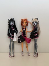 Monster High dolls " Fearleading Squad " | Set Meowlody Purrsephone & Toralei