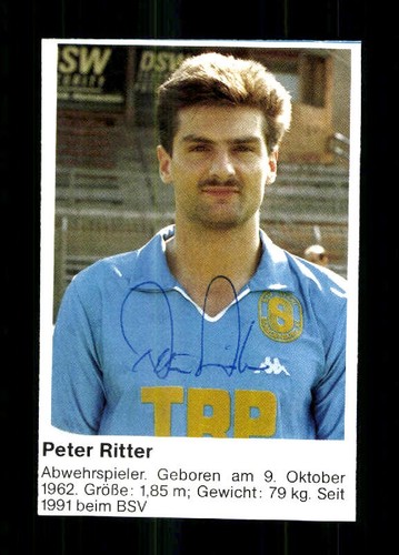 Peter ritter autogrammkarte - peter,