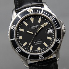 [EXC+5] LONGINES Admiral Five Star L633.5 38mm Black Dial Date AT Herrenuhr