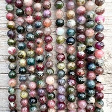 Echte Turmalin Edelstein 4 6 8mm Perlen 38cm Strang Schmuckstein DIY Armband