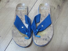 Esprit Zehentrenner Pantolette Blau Gr. 40 Schuhe lived in and loved Flip Flops