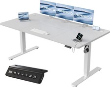 Höhenverstellbarer Schreibtisch Computertisch 180x80cm USB 73-118cm Höhe Memory