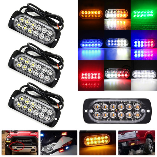 4stk 12led auto frontblitzer - 12led,