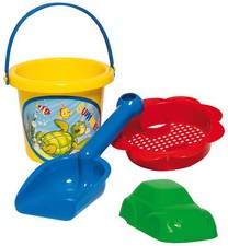 Sandspielzeug Set Schaufel Eimer Förmchen Sieb Kinder Eimergarnitur 4-tlg.