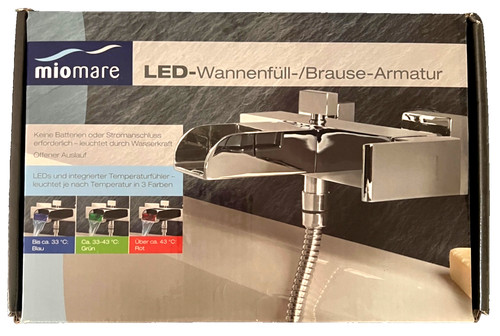 LED-Wannenfüll-/Brause-Armatu