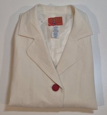 Vintage Jacke Creme & Rot -