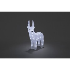 Konstsmide 6139-203 LED Acryl Figur Rentier Hirsch kaltweiß Batterie Außen Deko