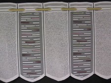 Scheibengardine Bistro Gardine 249326 Modern Streifen 44 cm hoch Größenwahl