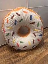 XXL Donut Kissen Doughnut Groß Dekokissen Sitzkissen Kuschel Cartoon 70cm Ø SALE