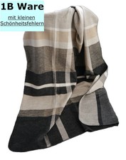 Kuscheldecke 150x200 cm Baumwolle Dralon Biederlack Wohndecke Streifen 1b
