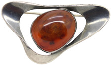 🖤 935er Silber Brosche