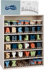 Buchstabenzug Holzzug Polar mit Namen Lokomotive  von Small Foot