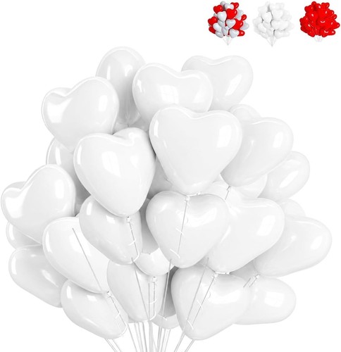 Herzluftballons hochzeit weiß - hochzeit,