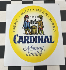 Cardinal Bier älteres Emailschild um 1980 Rohling - Muster Schweiz