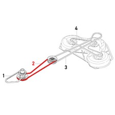 Keilriemen 589530401 / 544400201 Husqvarna Rider - von Motor zur Zwischenwelle