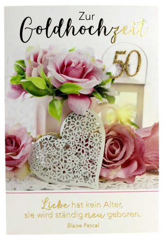 Karte goldene hochzeit - b&c, 50