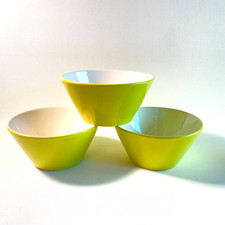 PIRAL Albisola Italy Schälchen Schüsseln Schalen Form gelb D 14, 8 cm